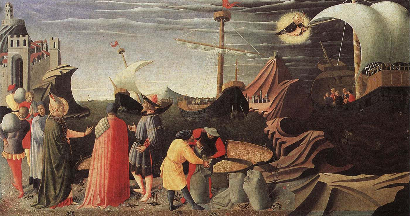 Perugia Triptych-Nicholas Saving a Ship